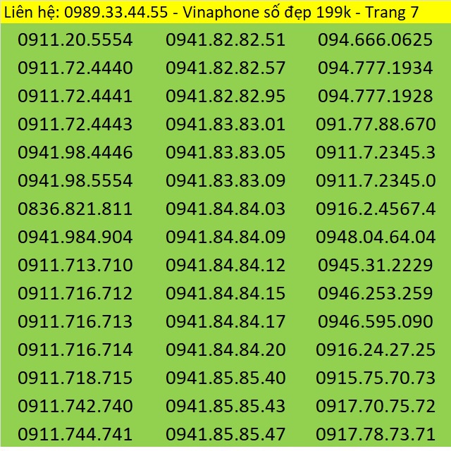 Sim Vina - sim Vinaphone trả trước giá rẻ