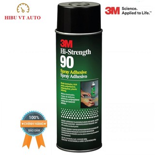 Chai Keo Dạng Phun Xịt Đa Năng 3M Hi Strength 90 (500g) dùng để dán ván ép, gỗ, kim loại, xốp, bê tông, các loại nhựa