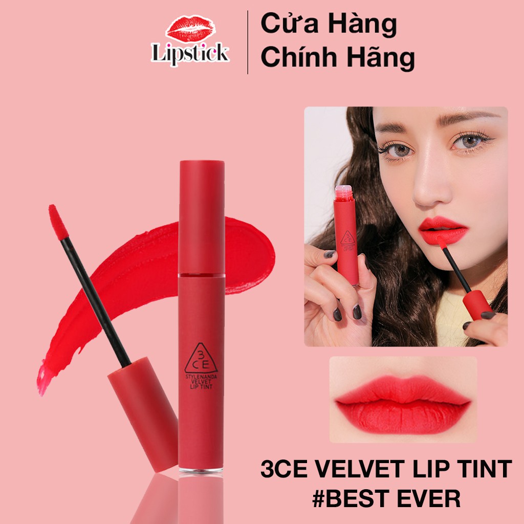 Son kem lì 3ce Velvet Lip Tint ,son kem mẫu mới 2021