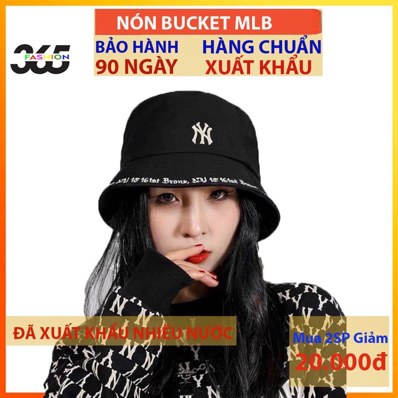 ⭐️Hàng Xịn⭐️ Nón Bucket Màu Đen Logo Thiêu, Viền Thêu - Giá Rẻ - Chất Lượng Chính Hãng. N12 Đen