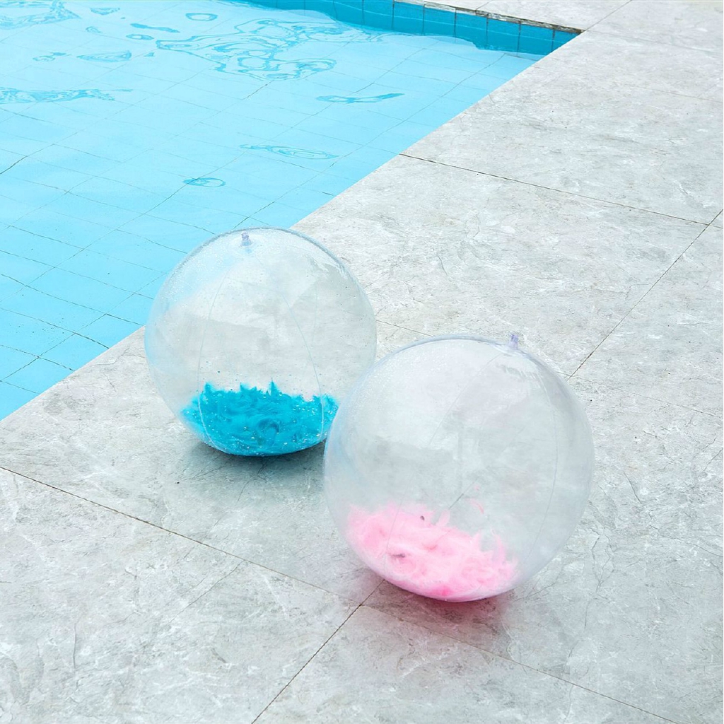Bóng bằng nhựa trong suốt đồ chơi hồ bơi bãi biển