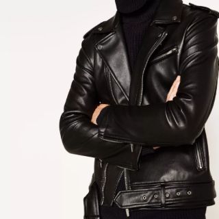 ÁO LEATHER BIKER JACKET