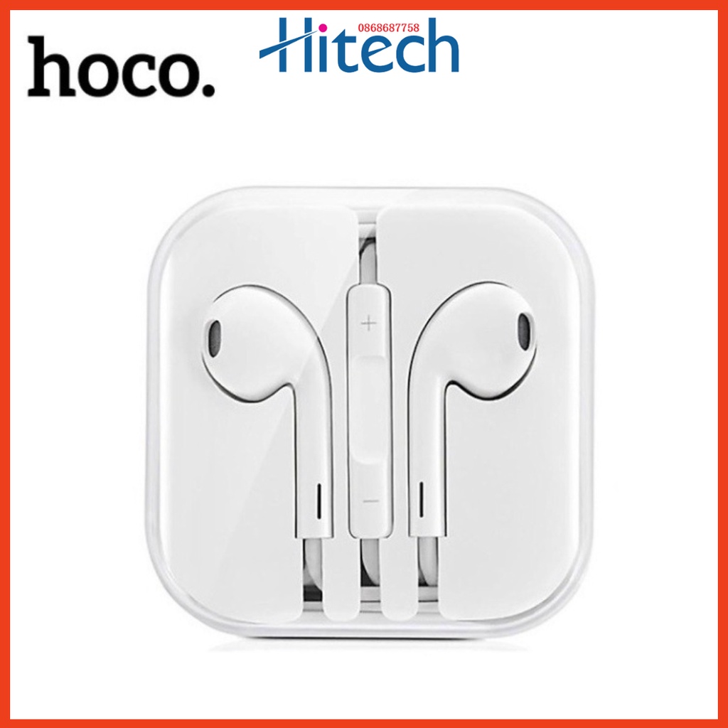 Tai nghe Hoco M1 Jack 3.5mm tích hợp Mic và nút chỉnh Volume cho iOS & Android