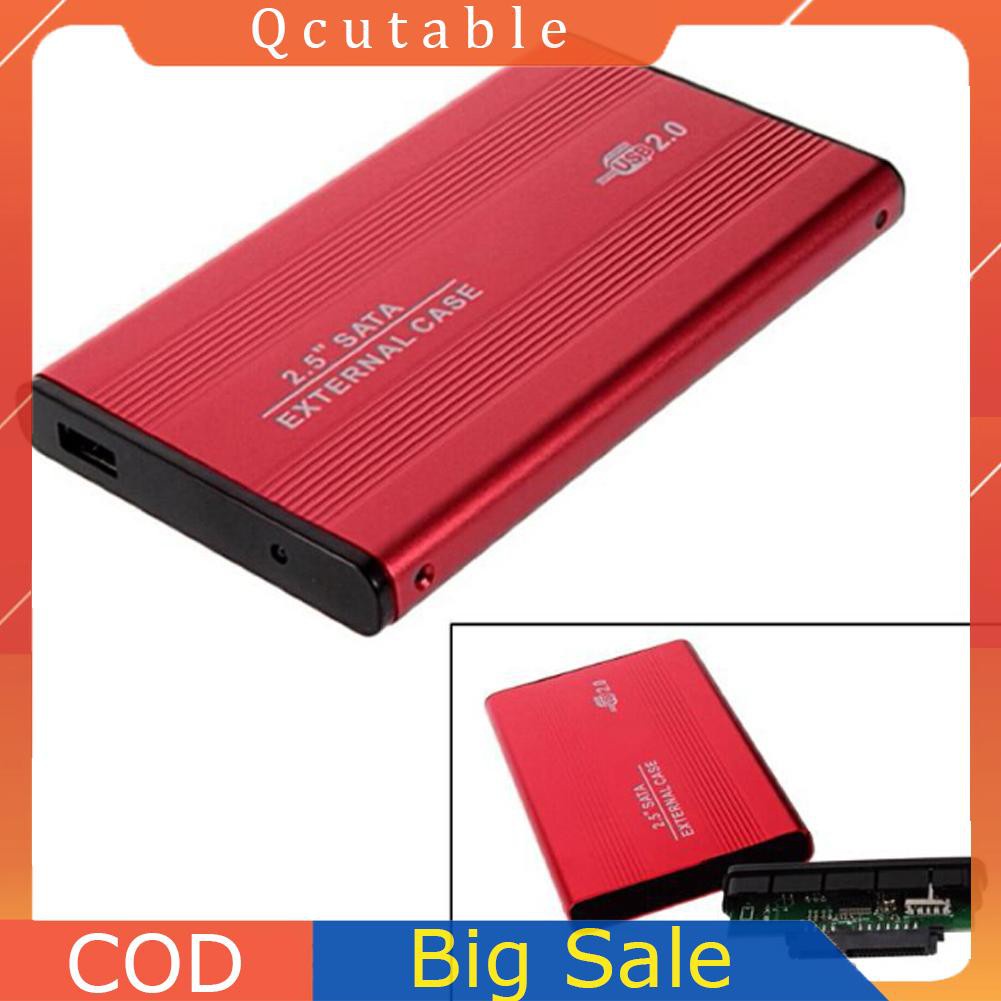 Vỏ Đựng Ổ Cứng Ngoài 2.5 Inch Usb 2.0 Sata Bằng Hợp Kim Nhôm | BigBuy360 - bigbuy360.vn