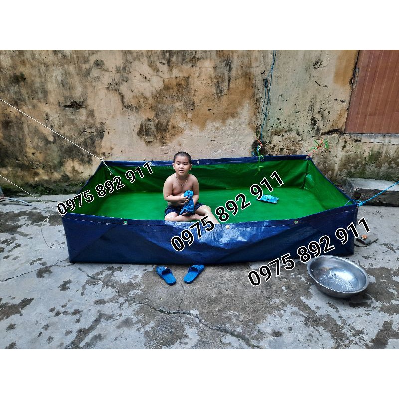 Bể bơi cho trẻ nhỏ 2x1x0,5 xanh lá