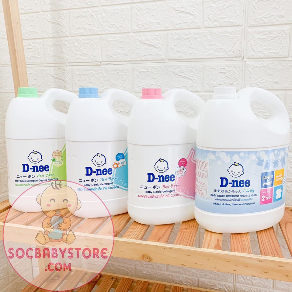 Nước giặt Dnee Thái Lan 3000ml chính hãng Công ty (có 5 màu, date 11/2023)