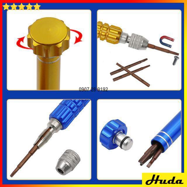 BỘ TUA VÍT 5 ĐẦU SIÊU CỨNG SỮA CHỮA ĐIỆN THOẠI Iphone, Ipad, Samsung  -  đồ làm mộc