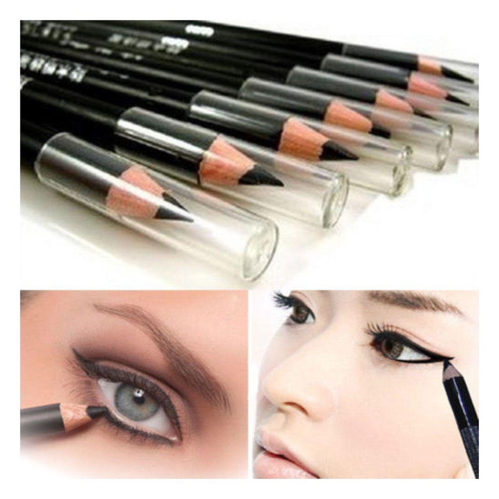 Bút chì kẻ mắt màu đen chống thấm nước lâu trôi thời trang cho nữ