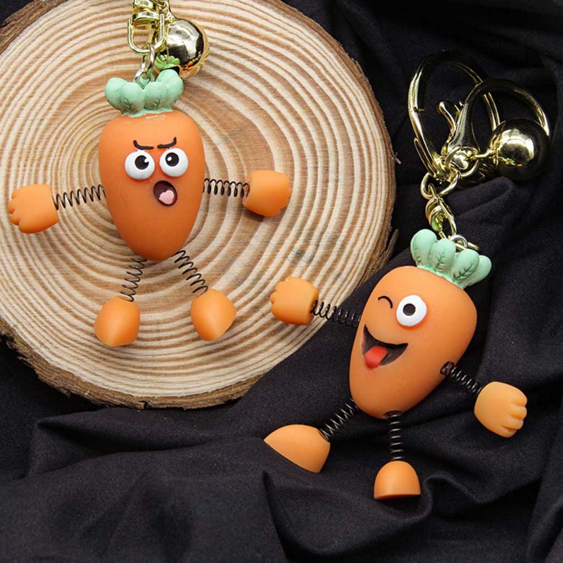 Móc Khóa Hình Củ Cà Rốt Hoạt Hình Dễ Thương