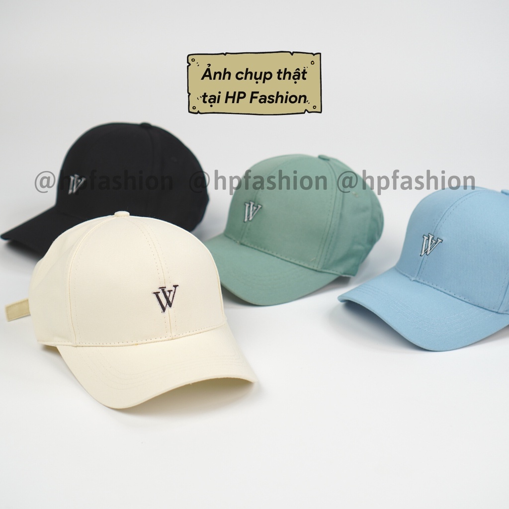 Mũ lưỡi trai ❤️ Nón kết thêu hình chữ V chất kaki cao cấp form unisex nam nữ N24