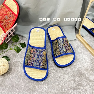 [ND015] Dép chiếu cói ngang quai gấm đế nhẹ