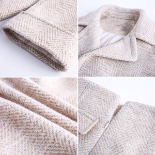 Set áo dạ màu nude