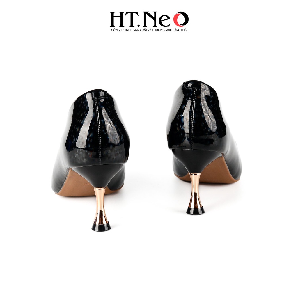 Giày cao gót HT.NEO Thiết kế da mềm mại, đế cao 3 cm, cùng khuy bắt mắt CS245
