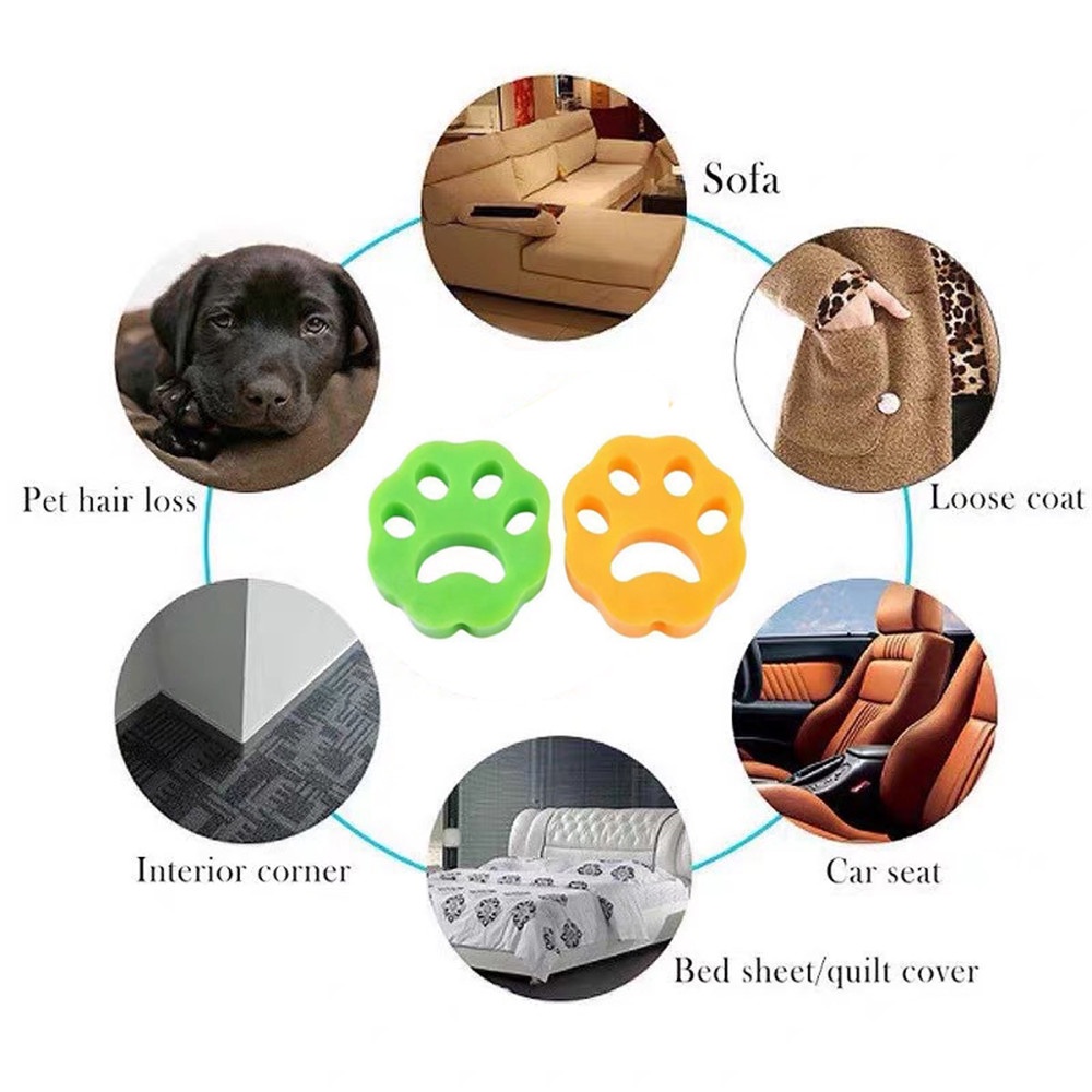 Set 2 Miếng Silicone Loại Bỏ Lông Cho Máy Giặt Tiện Lợi