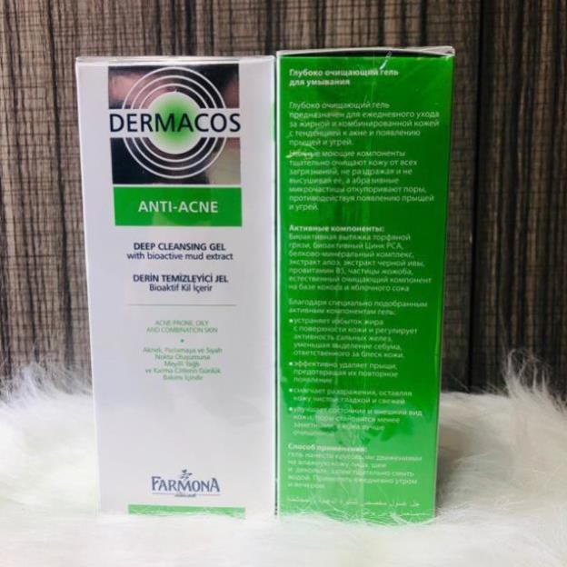 Sữa Rửa Mặt Dermacos Giảm Viêm Ngừa Mụn - DERMACOS FARMONA 150 ml