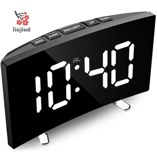 Đồng Hồ Báo Thức Điện Tử Màn Hình Cong 7 Inch Có Đèn Led