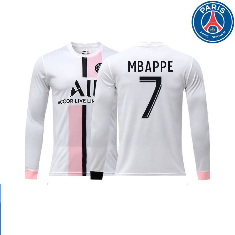 Np2 2021-2022 Paris Saint-Germain Fc. Áo Thun Thể Thao Tay Dài In Hình Cầu Thủ Messi Neymar Mbappe Plus Size