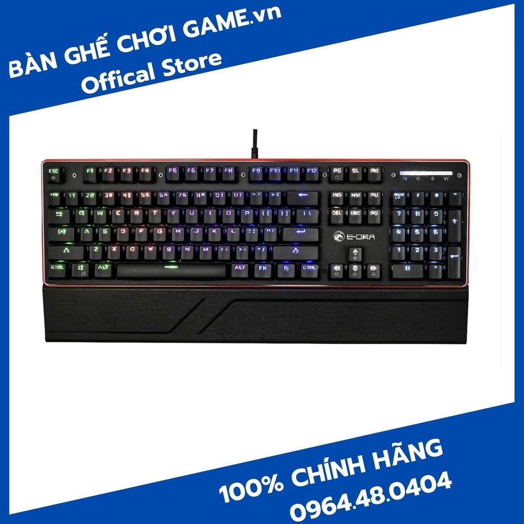 Bàn phím cơ quang học E-Dra EK300 KATANA Có kê tay, chống nước - Hàng chính hãng