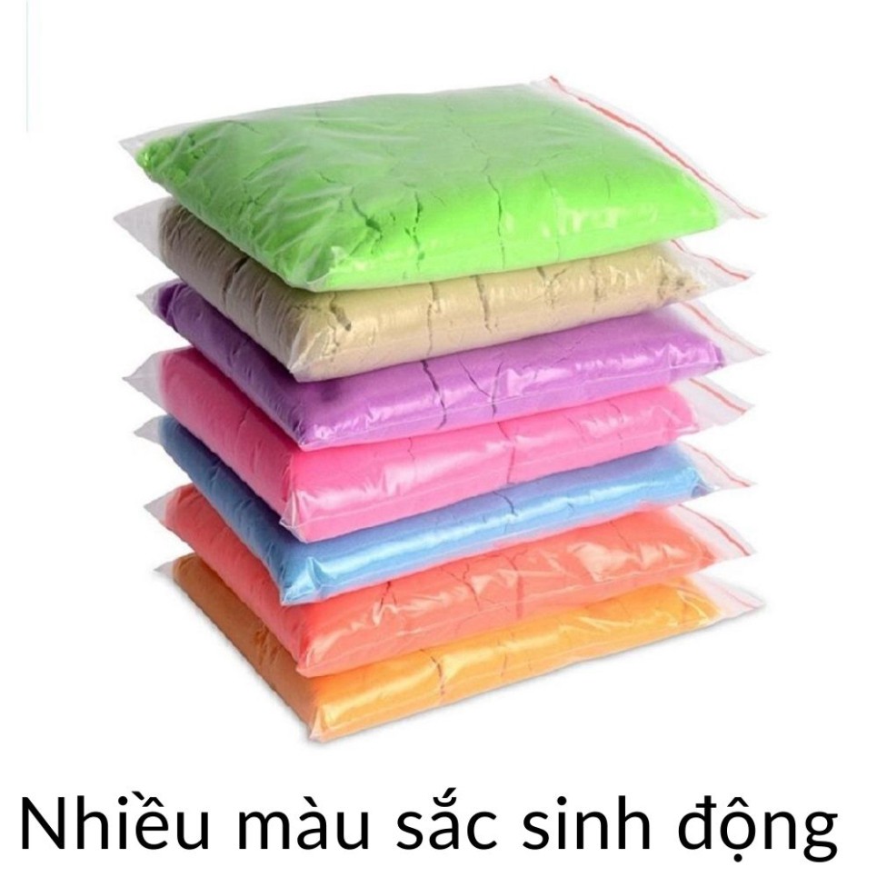 Đồ chơi cát nặn vi sinh ❤Đủ bộ Khuôn+Bể+0.8kg Cát❤ cát động lực sinh học an toàn cho trẻ em . .