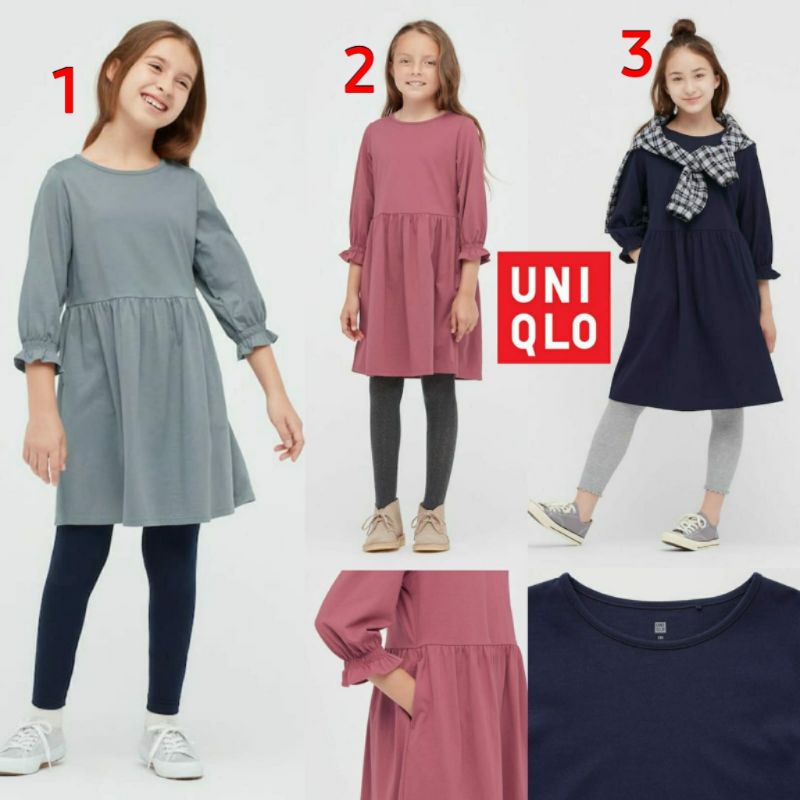 Uniqlo Áo Dài Cho Bé Gái Hàng Hiệu Uniqlo
