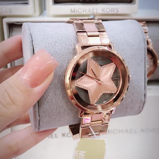 Đồng hồ nữ Michael Kors MK3816 38mm mặt ngôi sao thời trang