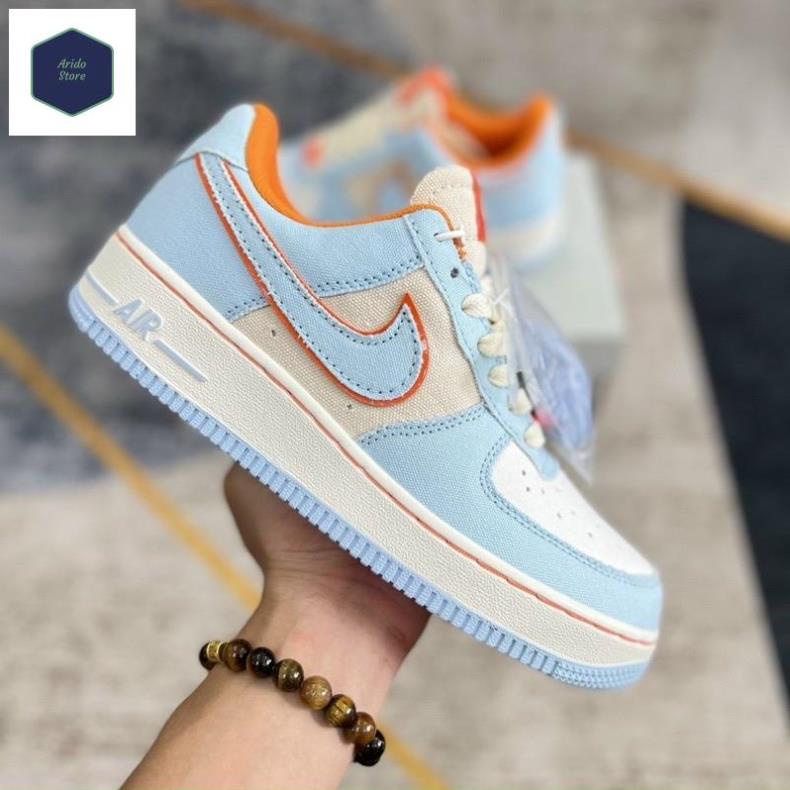 GIÀY AF1 LOW BLUE ORANGE DORAEMON LAI AU [ FULL BOX + FREE SHIP ]