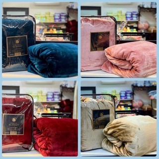 Chăn tuyết lông thỏ trơn cao câp 2.5kg