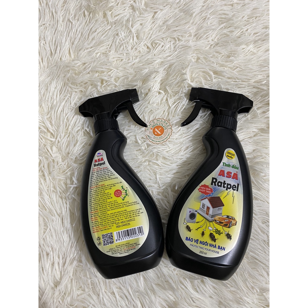 XỊT XUA ĐUỔI CHUỘT ASA RATPELL 350ML (XUA ĐUỔI CHUỘT , RẮN ,RẾT CỰC HIỂU QUẢ)