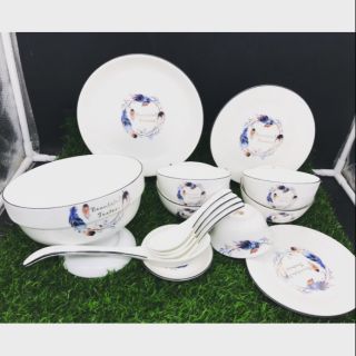 Bộ bát đĩa 15 món