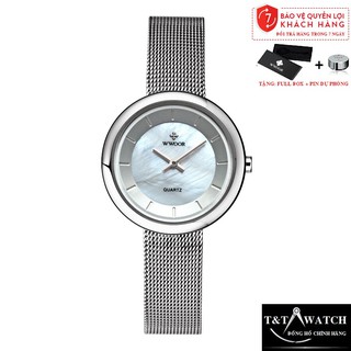 Đồng hồ nữ wwoor 8820 dây thép không gỉ