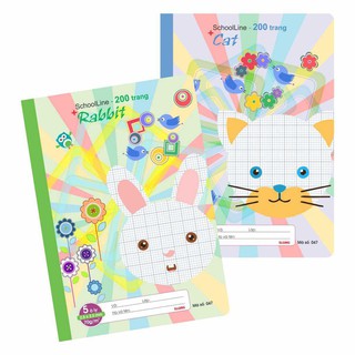 Vở ô ly Klong SchoolLine - 200 trang; Ms 047 - khách sỉ ib