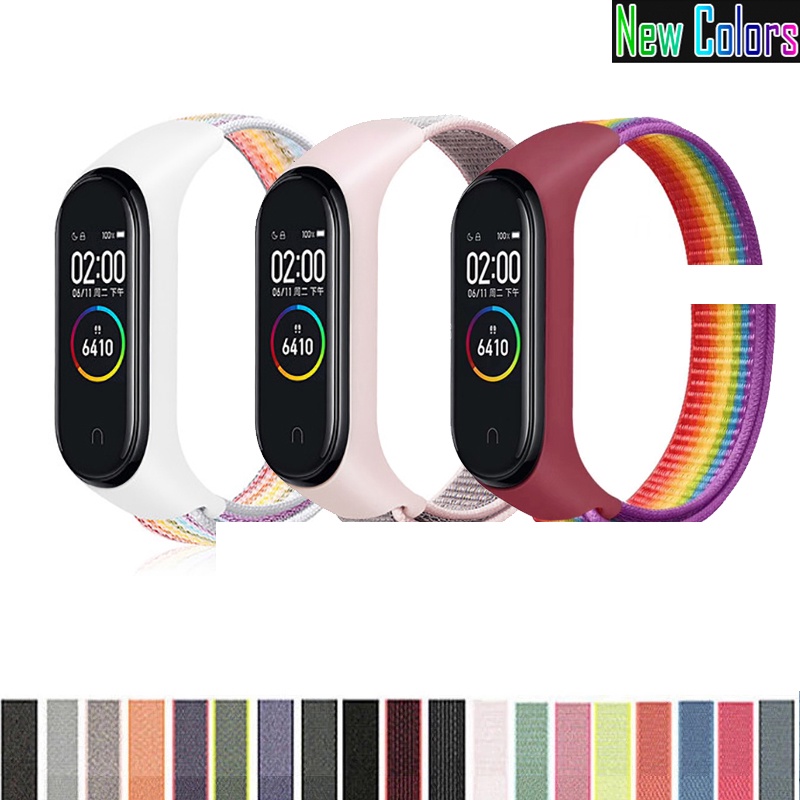 Dây Đeo Sợi Nylon Cho Đồng Hồ Thông Minh Xiaomi Mi band 4 Miband 3 4 5 6 7