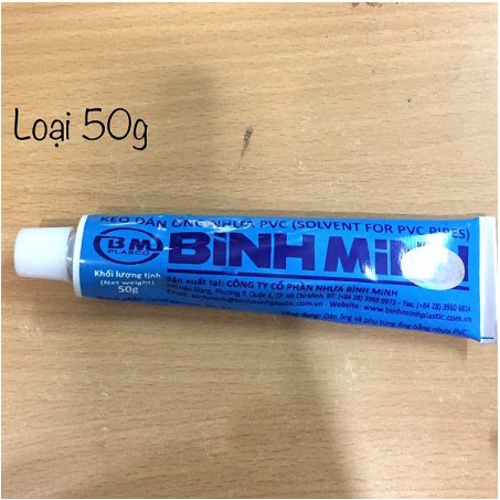 Keo dán ống nước Bình Minh 25g/ 50g /100g