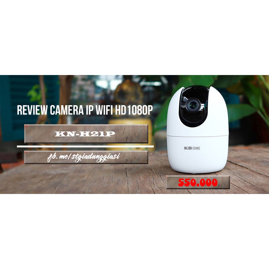 Camera IP Wifi KBONE KN-H21P 2.0 Megapixel-Quan sát 360 độ-Tích hợp còi báo động-Đàm thoại 2 chiều-Theo dõi chuyển động