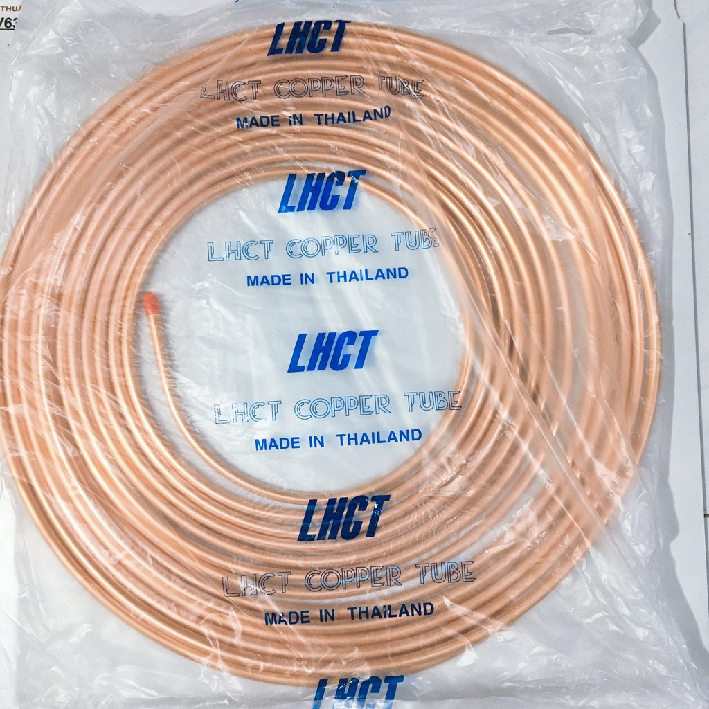 Ống đồng máy lạnh phi 12 Thái Lan LHCT dày 7 zem - đơn giá của 1 mét
