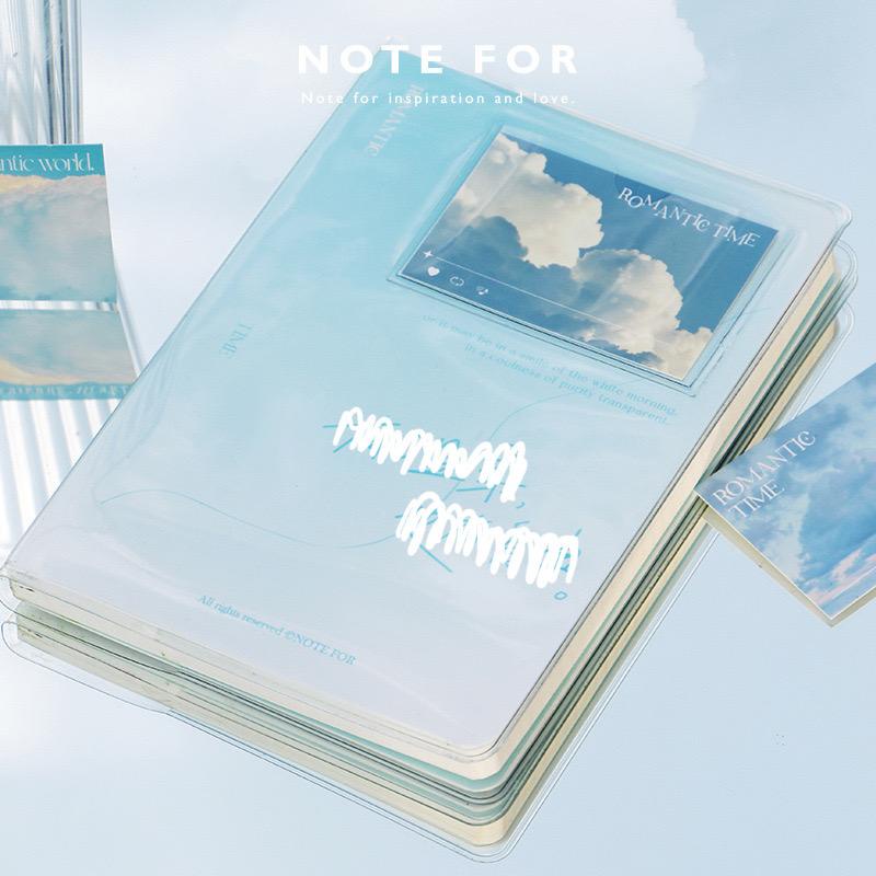 Sổ tay NOTE FOR ruột caro grid định lượng 100gsm kèm bìa nhựa trong và 4 postcards