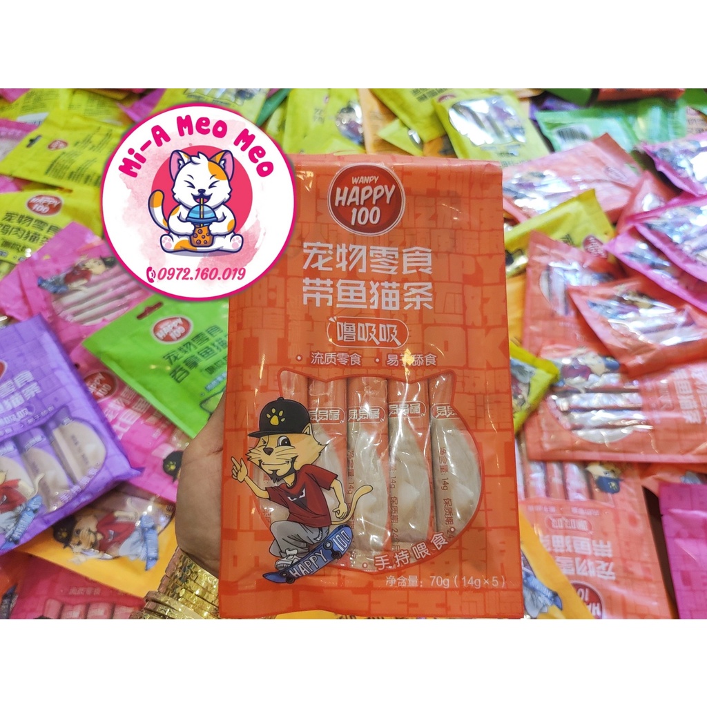 Súp thưởng Wanpy Happy 100 cho Mèo - Nội địa Trung