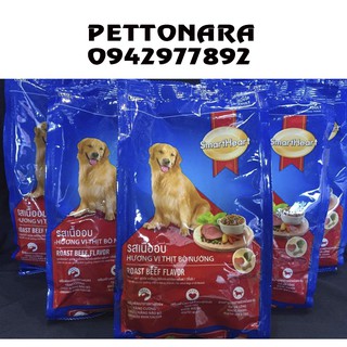 Tặng voucher 50K-Thức ăn hạt khô smartheart adult 3kg