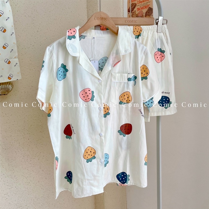 Pijama (đồ bộ mang nhà) thô hàn Comichouse