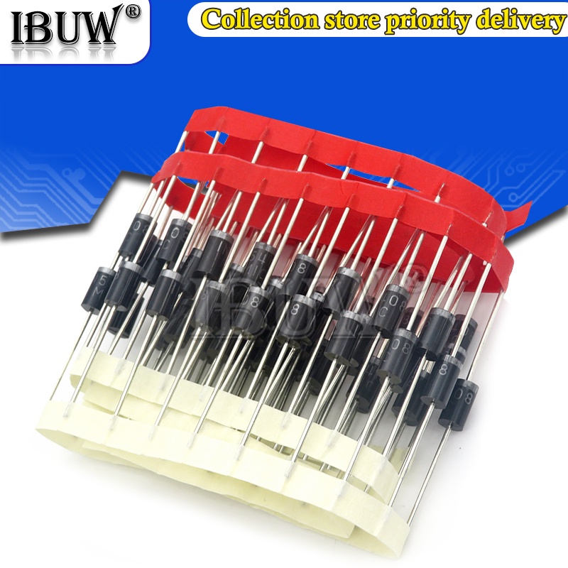 Set 20 Đi-Ốt Chỉnh Lưu 1N5408 1N5404 1N5401 1N5822 1N5818 UF5408 UF5402 6A10 10A10 DO-27