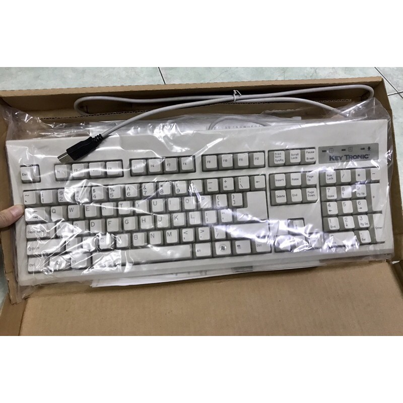 Bàn phím Keytronic cổng kết nối USB- Hàng mới- Chính hãng (màu trắng) | BigBuy360 - bigbuy360.vn