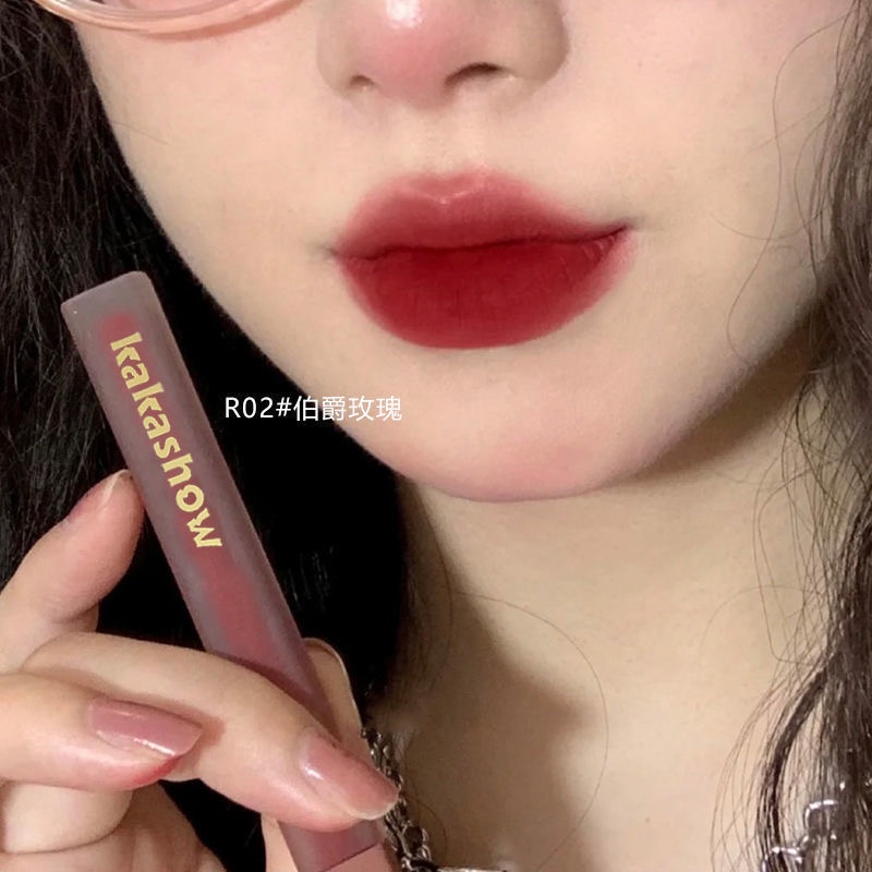 Son kem lì Bóng Kakashow mịn màng không dính thành cốc 6 màu tùy chọn cho học sinh