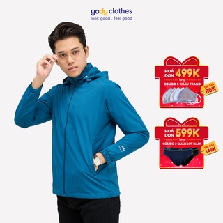 Áo khoác gió nam YODY 2 lớp chất vải cao cấp cản bụi chống thấm AKM4029