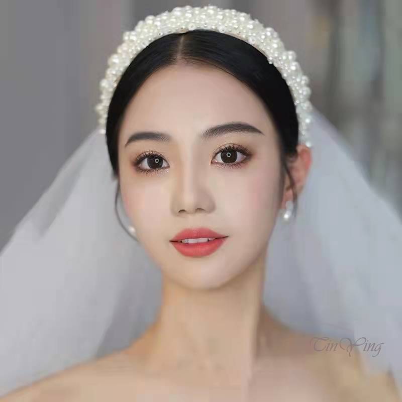 Đôi bông tai/ Cài tóc GETNOIVAS đính ngọc trai giả thời trang cho nữ