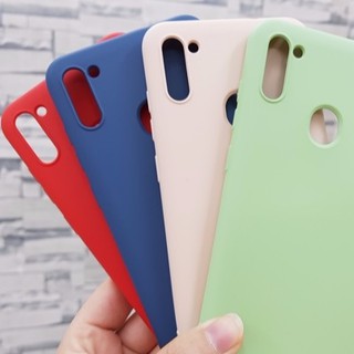 Ốp lưng Silicon màu cho Samsung A01/ A11 2020 Chống bám bẩn, chống nước - Nhiều màu