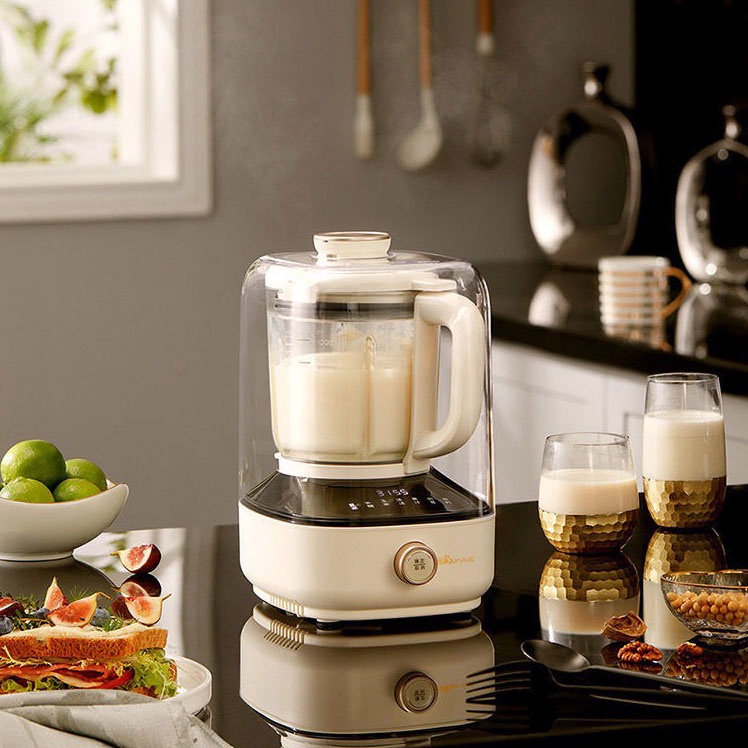 Máy xay nấu làm sữa hạt cách âm chống ồn BEAR PBJ-B06W1 màu xanh/trắng bảo hành chính hãng 12 tháng