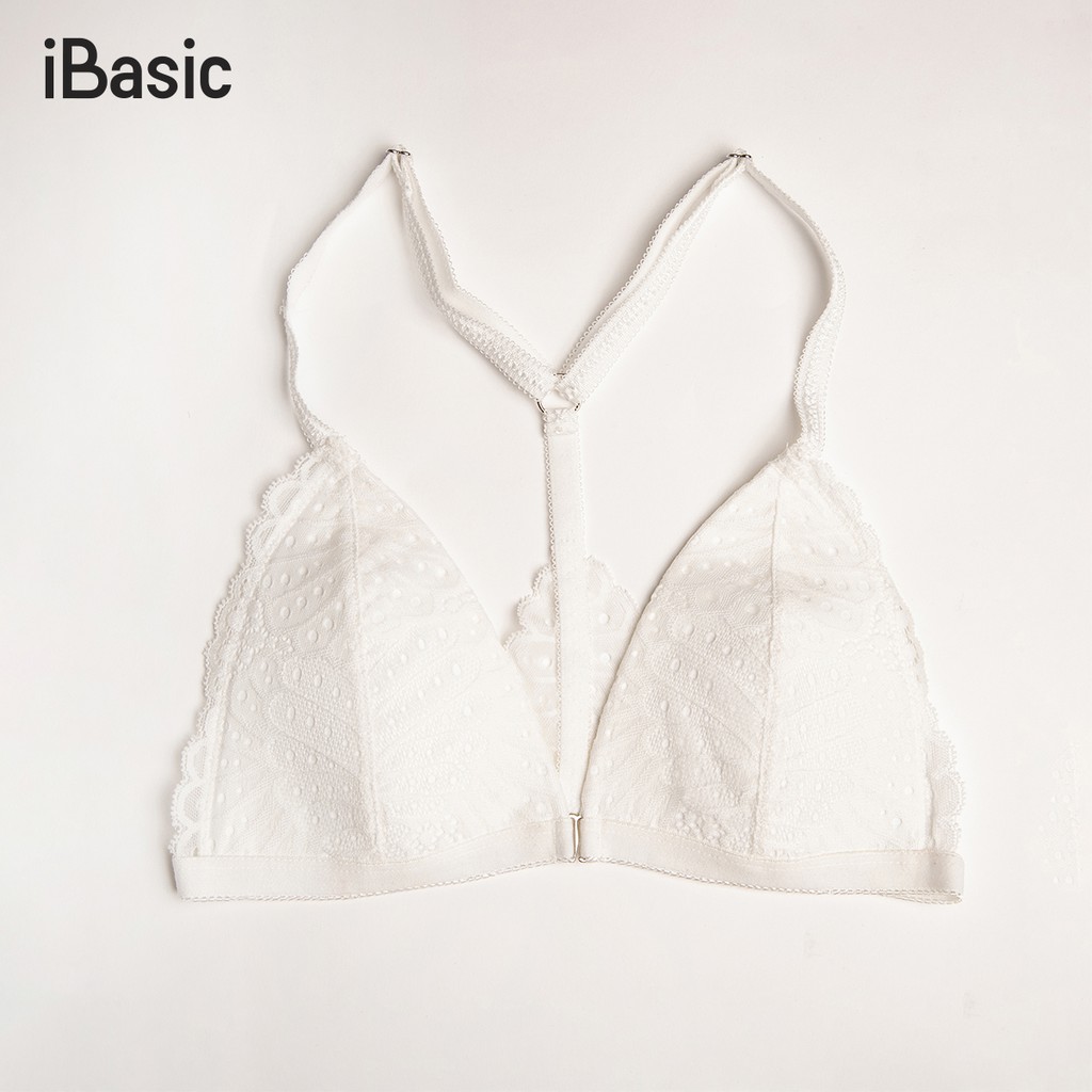 Áo bralette không gọng ren iBasic BRAY042