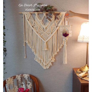[Giá Ưu Đãi] Macrame treo tường trang trí nhà cửa LH4
