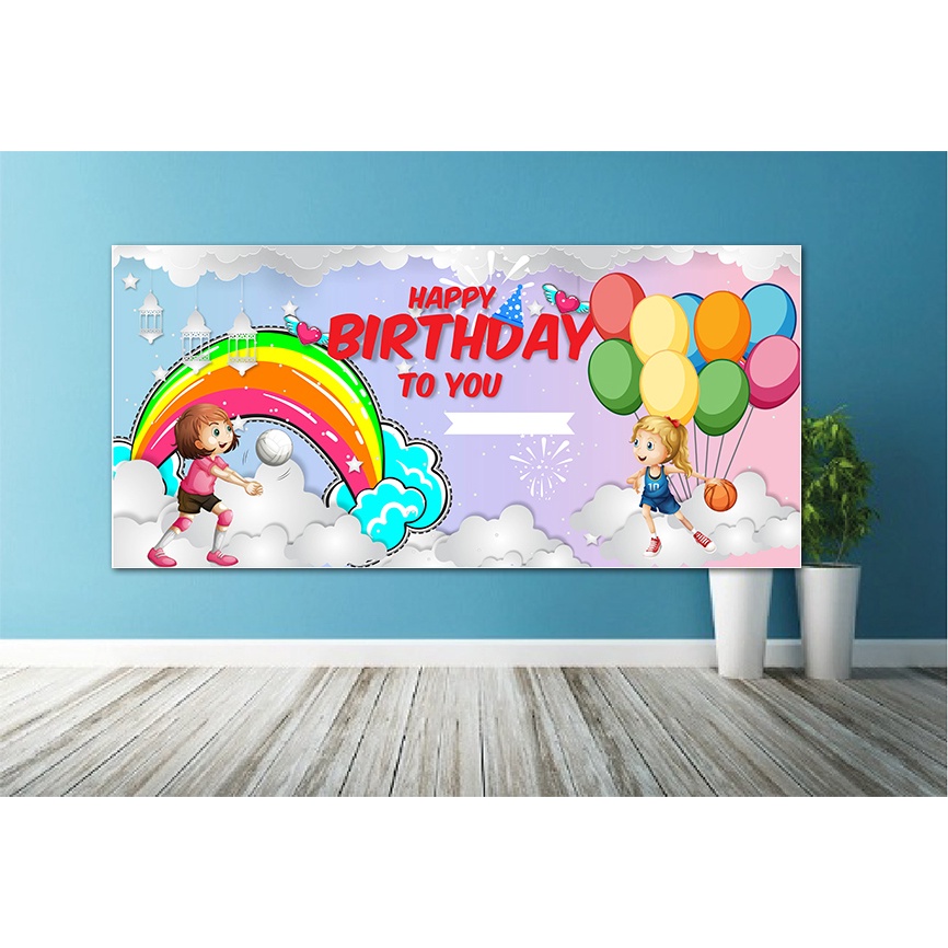 Banner sinh nhật, băng rôn trang trí tiệc, happy birday, bảng trang trí sinh nhật nhiều mẫu