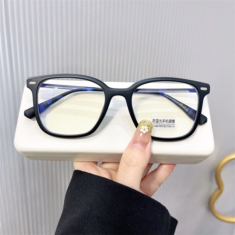 Mắt Kính Chống Ánh Sáng Xanh Hình Vuông Thời Trang Hàn Quốc Cổ Điển